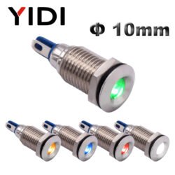 10mm metal indicator light