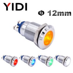 12mm metal indicator light