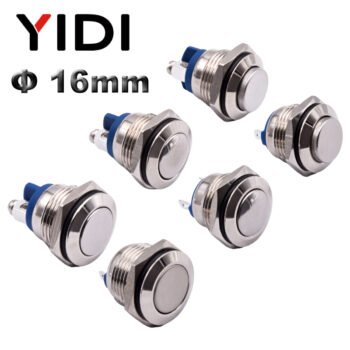 16mm push button switch
