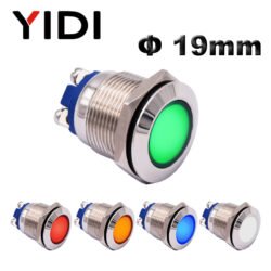 19mm metal indicator light