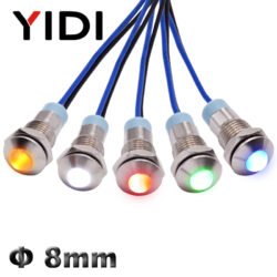 8mm led inciator light