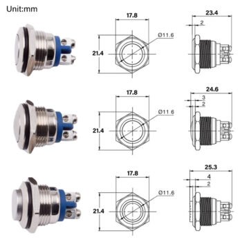 push button switch screw
